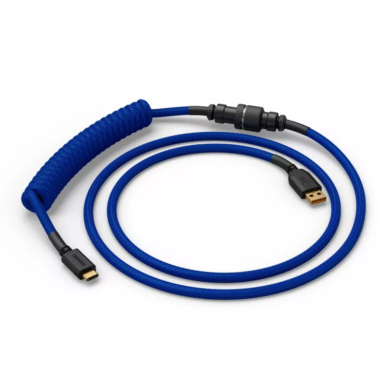 Ritėtas USB kabelis GLORIOUS mechaninėms klaviatūroms, GMMK Cobalt Blue GLO-KB-ACC-CBL-COIL-CBLU