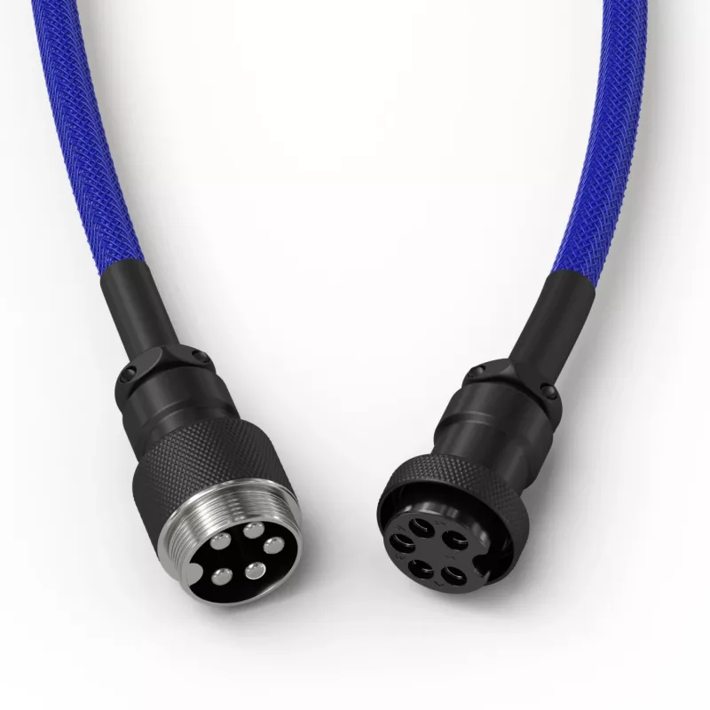 Ritėtas USB kabelis GLORIOUS mechaninėms klaviatūroms, GMMK Cobalt Blue GLO-KB-ACC-CBL-COIL-CBLU