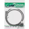InLine DisplayPort 1.4 laidas, 8K4K, stačiu kampu, juodas/auksinis, 1 m
