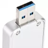 SSD korpusas Silverstone MS09, M.2 SATA, USB 3.2 Gen 2, aliuminis, sidabrinis