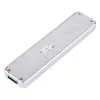 SSD korpusas Silverstone MS09, M.2 SATA, USB 3.2 Gen 2, aliuminis, sidabrinis