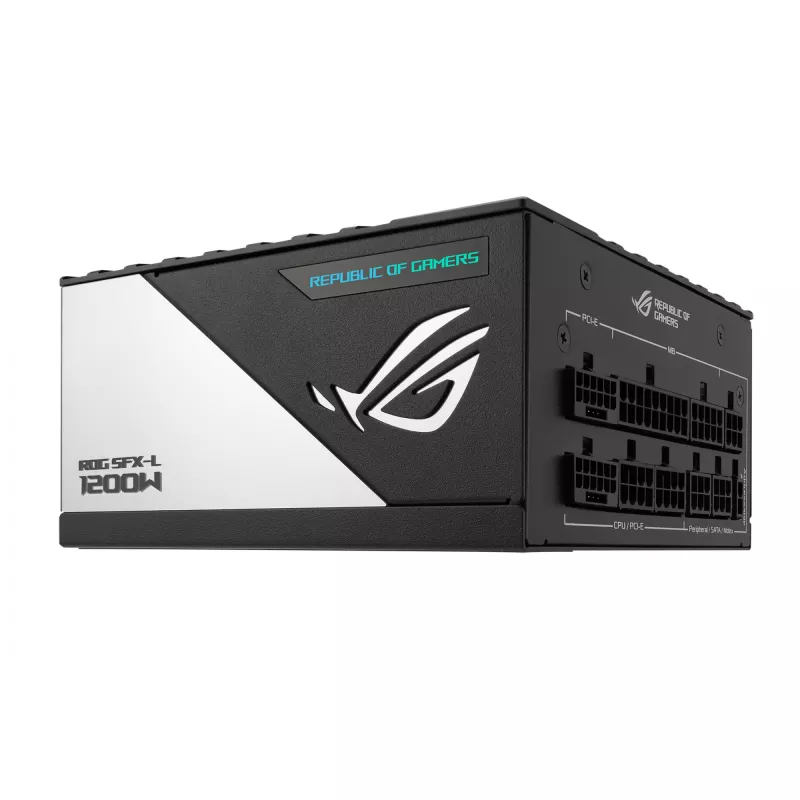 ASUS ROG LOKI-1200T-SFX-L-GAMING maitinimo blokas 1200 W 20+4 pin ATX juoda, sidabrinė