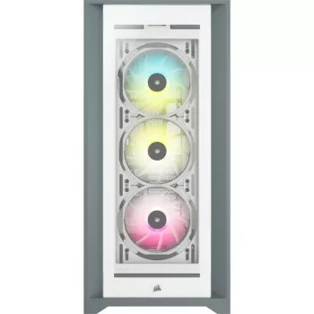 CORSAIR iCUE 5000X RGB - vidutinis ATX korpusas su grūdintu stiklu - baltas
