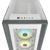 CORSAIR iCUE 5000X RGB - vidutinis ATX korpusas su grūdintu stiklu - baltas