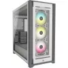 CORSAIR iCUE 5000X RGB - vidutinis ATX korpusas su grūdintu stiklu - baltas