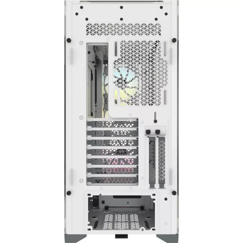 CORSAIR iCUE 5000X RGB - vidutinis ATX korpusas su grūdintu stiklu - baltas