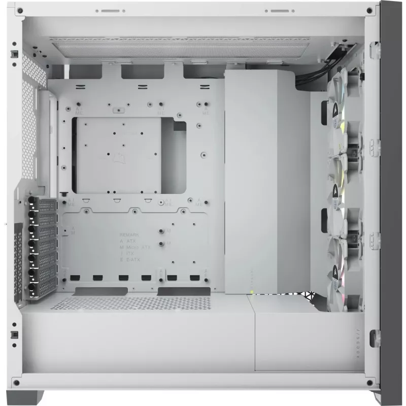 CORSAIR iCUE 5000X RGB - vidutinis ATX korpusas su grūdintu stiklu - baltas