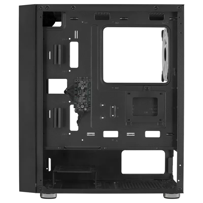 AeroCool Graphite v3 (Graphite-G-BK-v3) ACCM-PB24133.11 juodas Midi Tower korpusas, ATX/MicroATX/Mini-ITX, šonas iš grūdinto stiklo, be maitinimo bloko