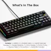 Mechaninė žaidimų klaviatūra GLORIOUS GMMK 3 65% Laidinis USB, QWERTY US, RGB, Juoda