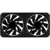 Aerocool ASTRO24 Dual Fan 12 cm ARGB LED antivibracinis juodas