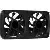 Aerocool ASTRO24 Dual Fan 12 cm ARGB LED antivibracinis juodas