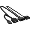 Aerocool ASTRO24 Dual Fan 12 cm ARGB LED antivibracinis juodas