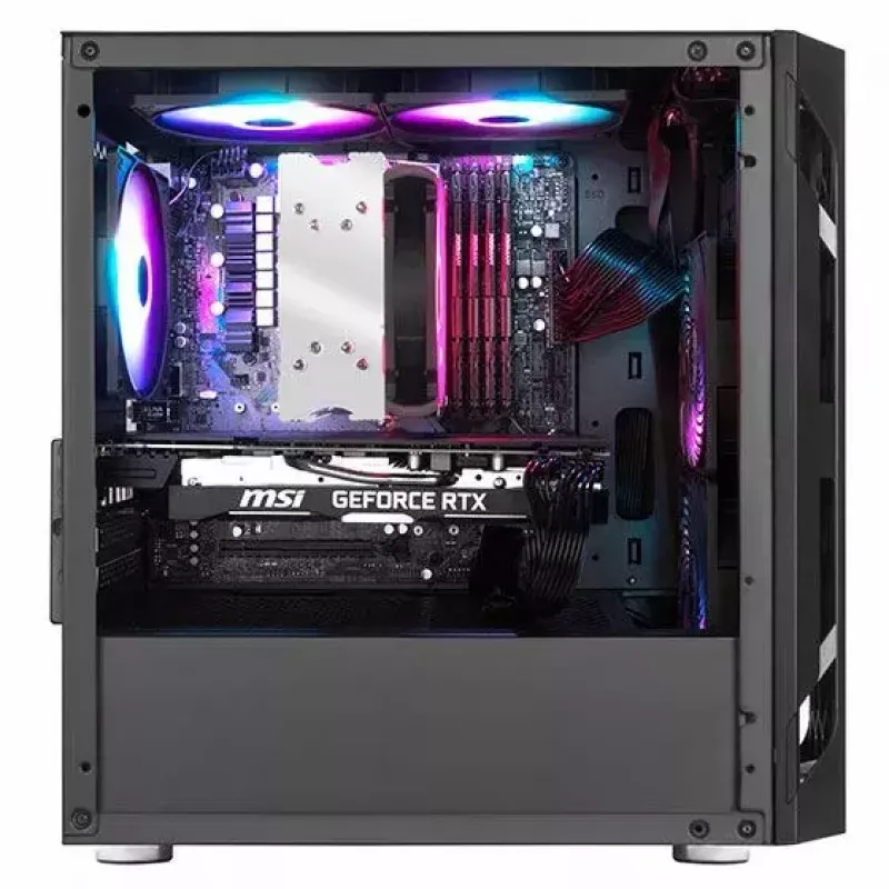 Korpusas PC Silverstone FARA H1M Micro Tower Juodas