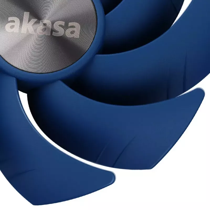 Akasa ALUCIA SC 140 mm procesoriaus ventiliatorius juodas mėlynas hidrodinaminis guolis