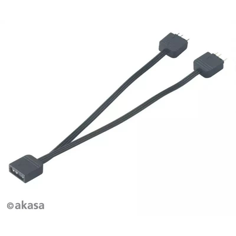 Adresuojamas RGB LED skirstytuvas Akasa AK-CBLD08-12BK