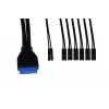 Alphacool I/O ES skydelis su laidų rinkiniu ir USB 3.0, 25057, juodas