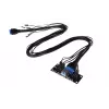 Alphacool I/O ES skydelis su laidų rinkiniu ir USB 3.0, 25057, juodas