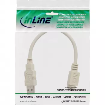 USB adapterio laidas USB A tipas kištukas / PS/2 lizdas InLine 33102