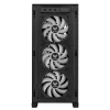 PC korpusas ASUS TUF Gaming GT302 ARGB Midi Tower Juodas — Grūdintas stiklas, 3x140mm priekyje + 1x140mm gale, USB-C
