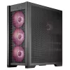 PC korpusas ASUS TUF Gaming GT302 ARGB Midi Tower Juodas — Grūdintas stiklas, 3x140mm priekyje + 1x140mm gale, USB-C