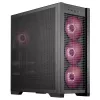 PC korpusas ASUS TUF Gaming GT302 ARGB Midi Tower Juodas — Grūdintas stiklas, 3x140mm priekyje + 1x140mm gale, USB-C