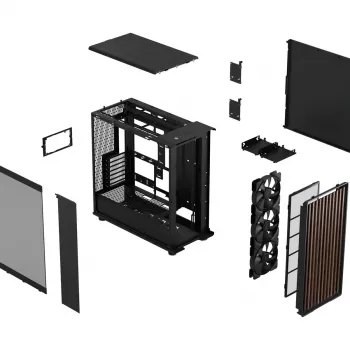 Korpusas staliniam kompiuteriui Fractal Design North XL