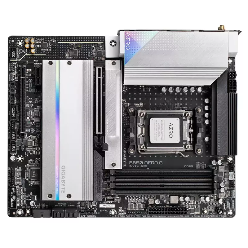 Motininė plokštė GIGABYTE B650 AERO G, AMD B650, lizdas AM5, ATX
