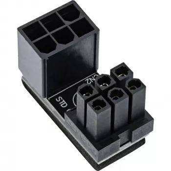 InLine maitinimo adapteris vidinis 180° ATX 6pin kištukas lizdas juodas 26636E