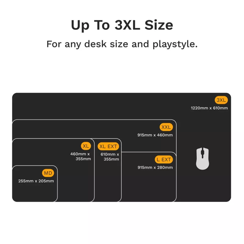 Pelėdėlis Glorious Gaming Glorious Mouse Pad 2 3XL - Siūtas - Juodas