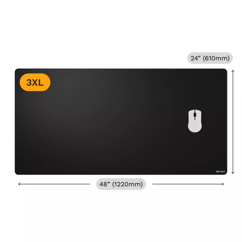 Pelėdėlis Glorious Gaming Glorious Mouse Pad 2 3XL - Siūtas - Juodas