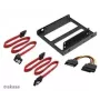 Adapteris 3,5 inch → 2×2,5 inch diskams Akasa AK-HDA-11 su SATA laidais