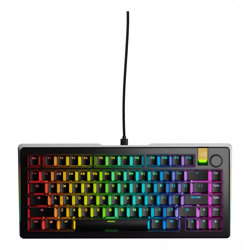 Mechaninė žaidimų klaviatūra GLORIOUS GMMK 3 PRO HE 75% Wired USB, QWERTY, RGB, Juoda