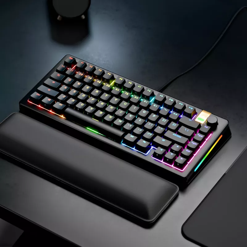 Mechaninė žaidimų klaviatūra GLORIOUS GMMK 3 PRO HE 75% Wired USB, QWERTY, RGB, Juoda