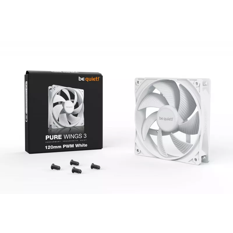 be quiet! Pure Wings 3 120mm PWM ventiliatorius baltas 12 cm 1 vnt.