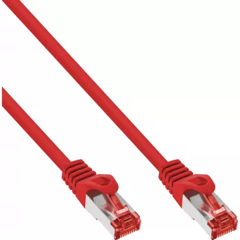 InLine Patch Laidas S/FTP PiMF Cat.6 250MHz PVC varis raudonas 1m
