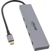 InLine USB 3.2 Gen.2 4 prievadų USB-C šakotuvas (10Gb/s), OTG, aliumininis korpusas