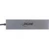 InLine USB 3.2 Gen.2 4 prievadų USB-C šakotuvas (10Gb/s), OTG, aliumininis korpusas