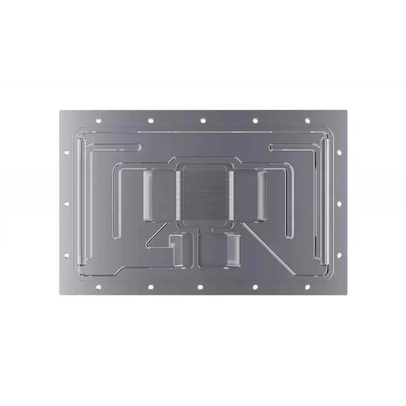 Vandens blokas + galinė plokštė Alphacool Eisblock Aurora akrilinis aliuminis varis permatomas