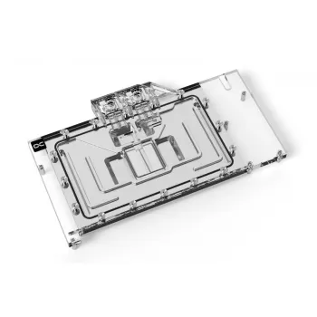 Vandens blokas + galinė plokštė Alphacool Eisblock Aurora akrilinis aliuminis varis permatomas