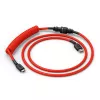 Suvyniotas USB laidas GLORIOUS GMMK Crimson Red – nuimamas klaviatūros laidas