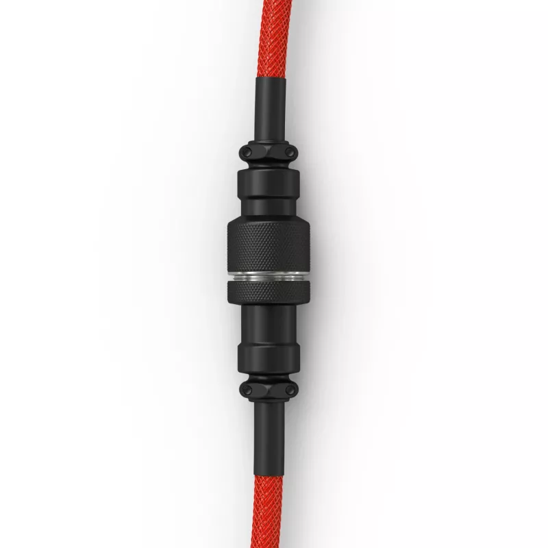 Suvyniotas USB laidas GLORIOUS GMMK Crimson Red – nuimamas klaviatūros laidas