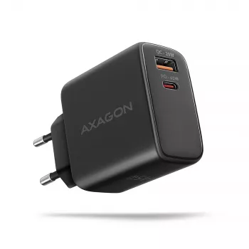 Įkroviklis Axagon ACU-PQ45 QC 3.0 4.0 AFC FCP PPS PD 45W Juodas