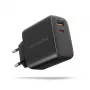 Įkroviklis Axagon ACU-PQ45 QC 3.0 4.0 AFC FCP PPS PD 45W Juodas