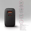 Įkroviklis Axagon ACU-PQ45 QC 3.0 4.0 AFC FCP PPS PD 45W Juodas