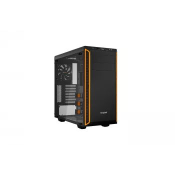 be quiet Pure Base 600 Window Midi bokštas Juodas, Oranžinis