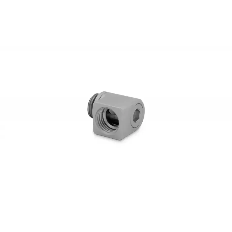 EK-Quantum Torque Micro Rotary 90° adapteris, žalvarinis, satino sidabro/titano apdaila, 20,8 mm aukštis, 16,5 mm skersmuo
