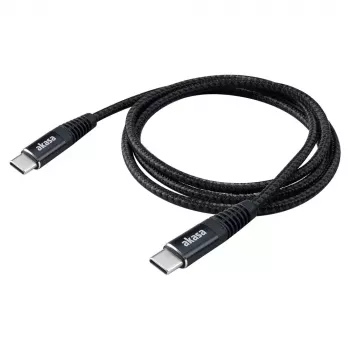 USB kabelis Akasa AK-CBUB54-10BK 1m USB-C juodas