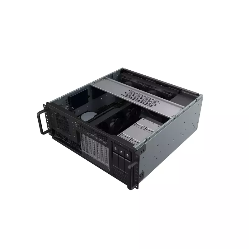Serverinis korpusas SilverStone RM46-502-I Juodas ATX 1x80mm ventiliatorius