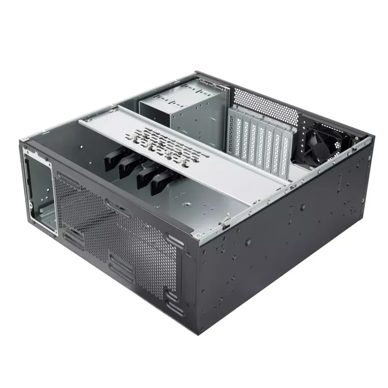 Serverinis korpusas SilverStone RM46-502-I Juodas ATX 1x80mm ventiliatorius