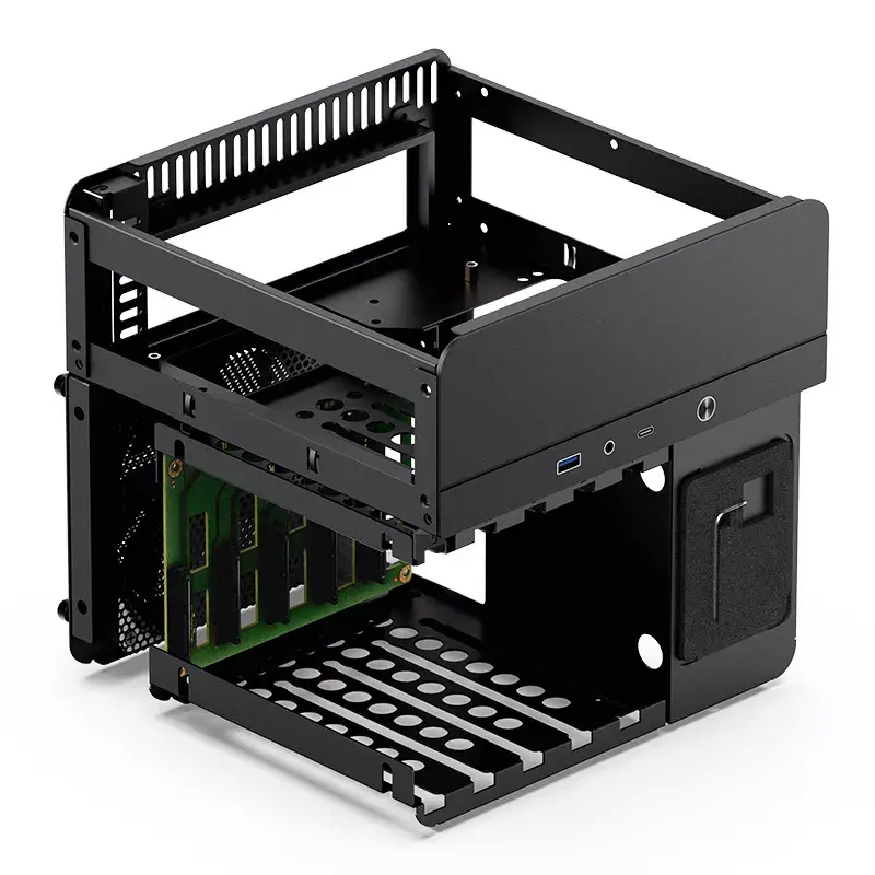 Korpusas PC Jonsbo N2 Cube Black